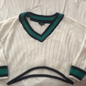 Top shop white knitted sweater